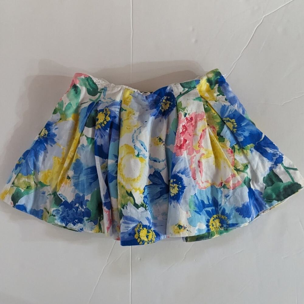 Polo Ralph Lauren Skirt Girls Sz 2T Watercolor Floral Mini Preppy